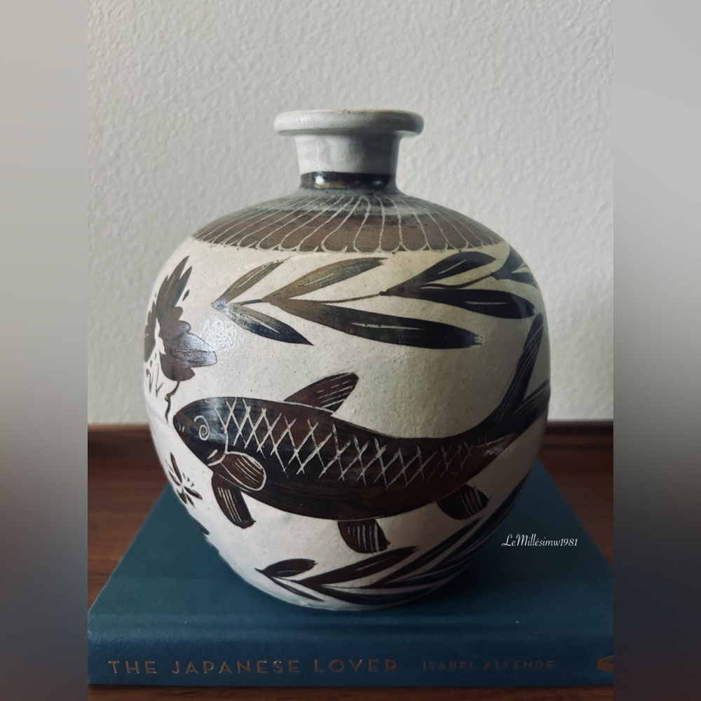 🛑SOLD🛑 Vintage Chinese Cizhou Style Vase | Kiln | Minimalist - Picture 2 of 6